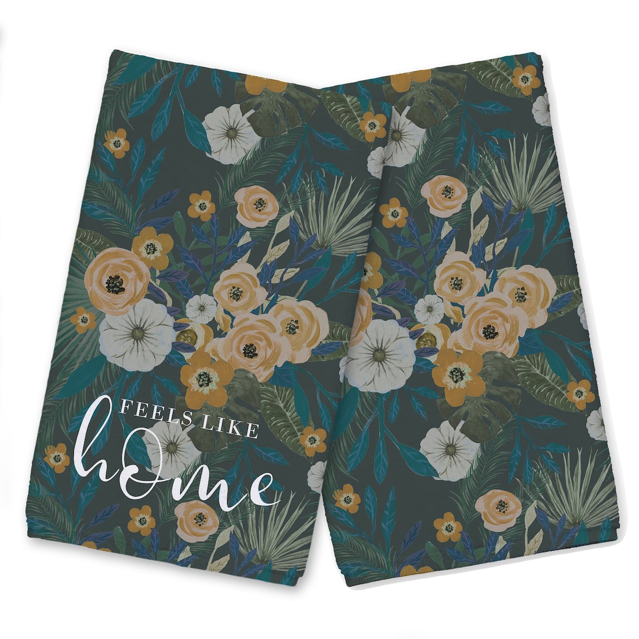 Feels Like Home Tropical Floral Tea Towel Set